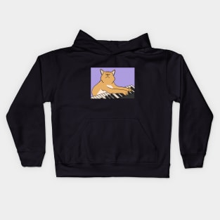 Pianist Cat Kids Hoodie